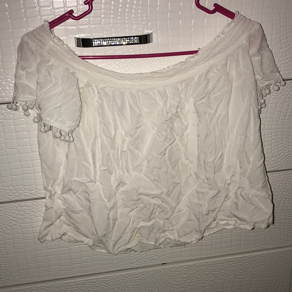 Off the shoulder crop top